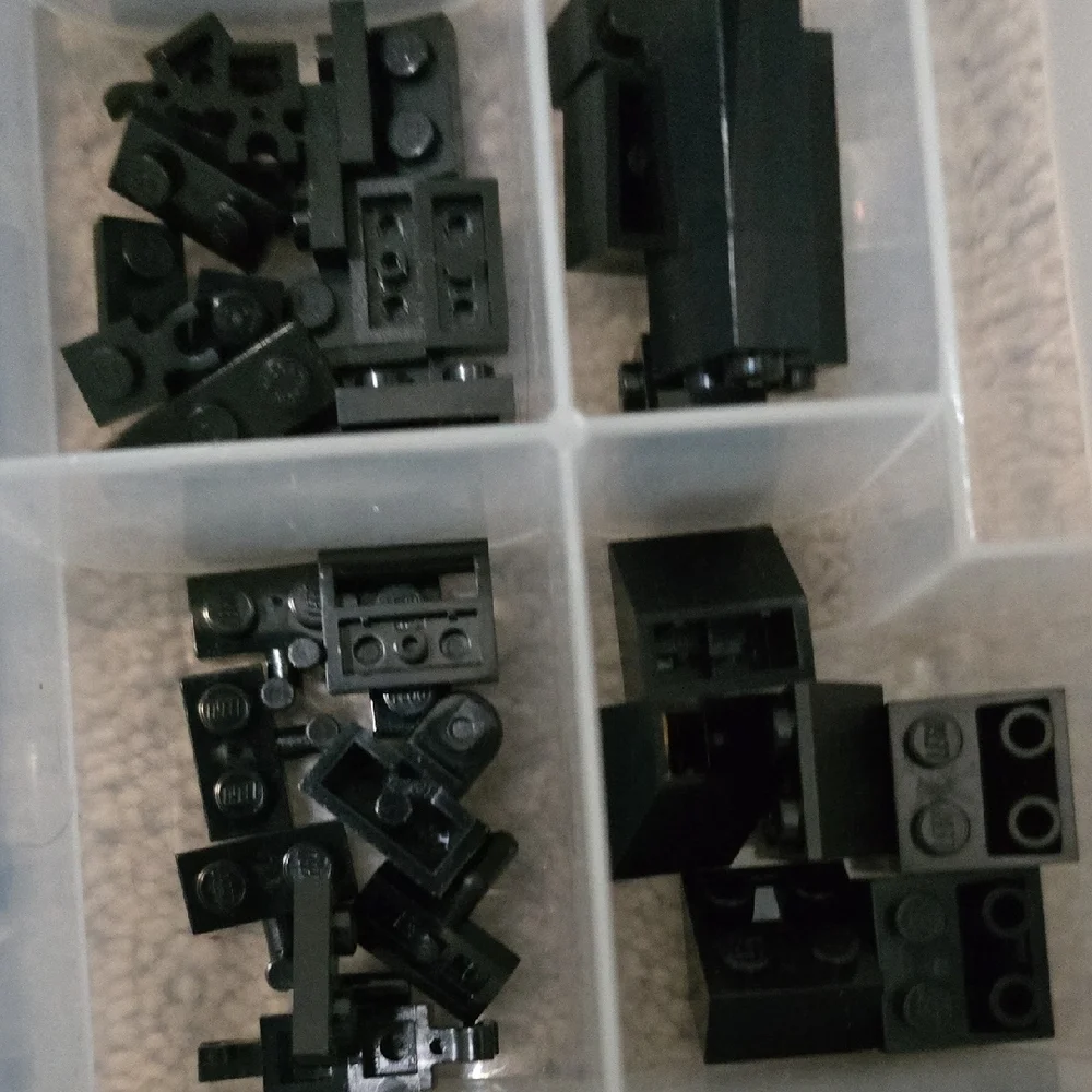 LEGO Bundle of Black Building Block Set with 2 Storage Containers